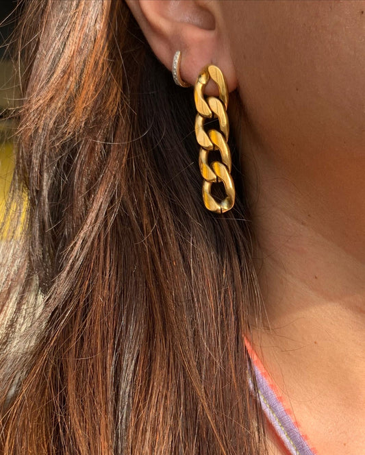 Linky Earrings - 18k Gold Plated